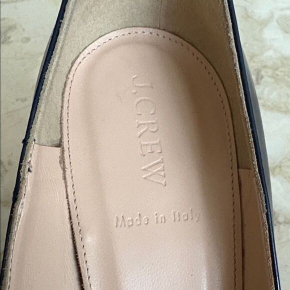 J. Crew Glossy Leather Stiletto Pumps Heels with Ankle Straps - Picture 10 of 15